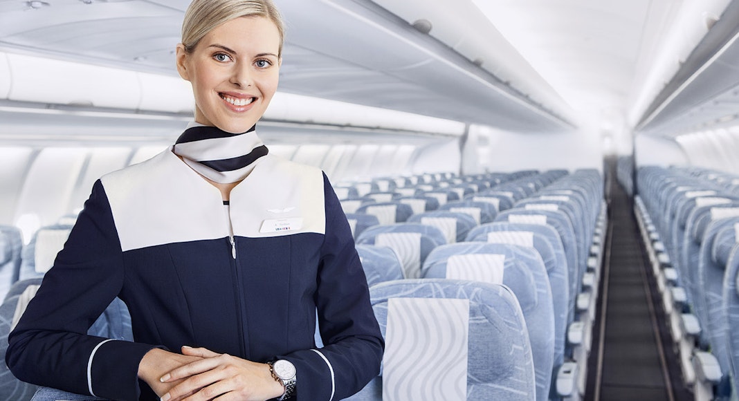 Finnair economy cabin attendant 01 Low