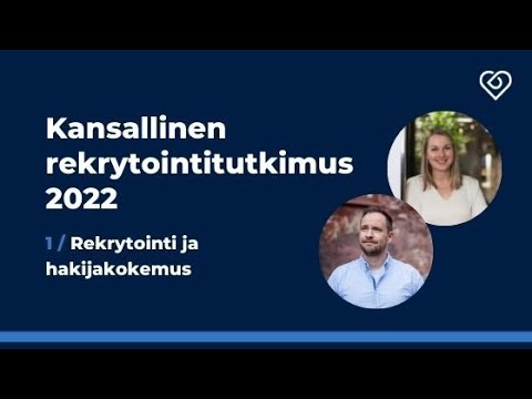 Kansallinen Rekrytointitutkimus: Tältä Näyttää Rekrytointi 2019 - Duunitori